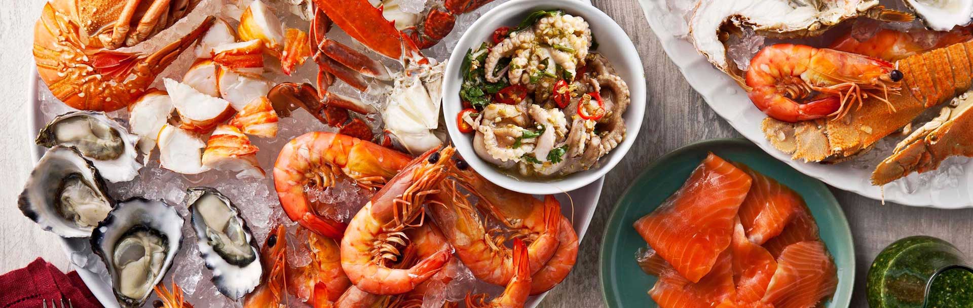 seafood health benefits platers of seafoods